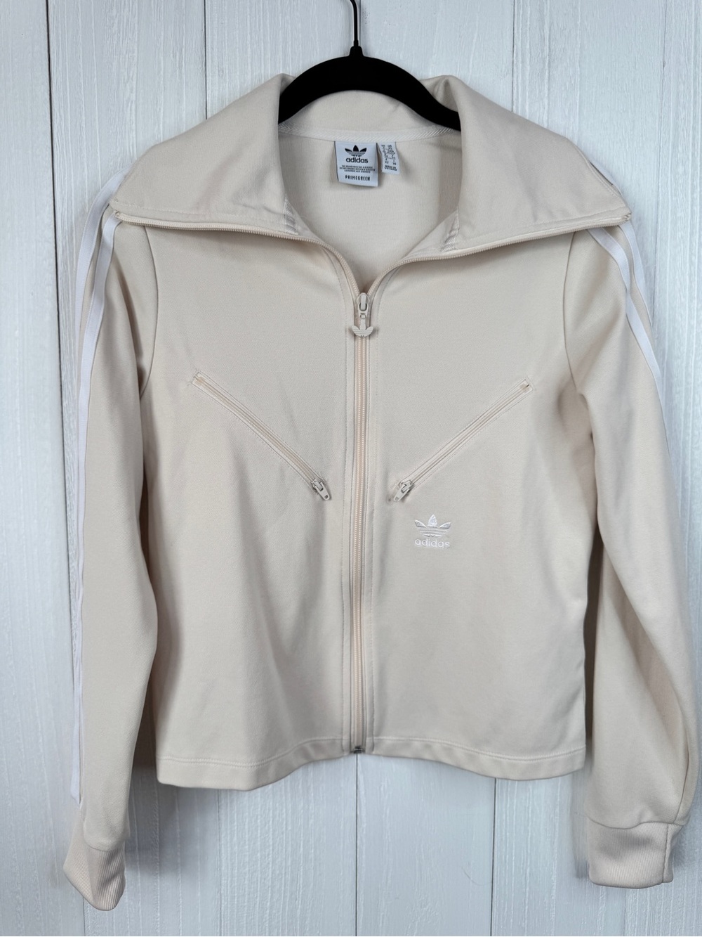 adidas Originals Women's Adicolor Classics Track Jacket Ivory XS